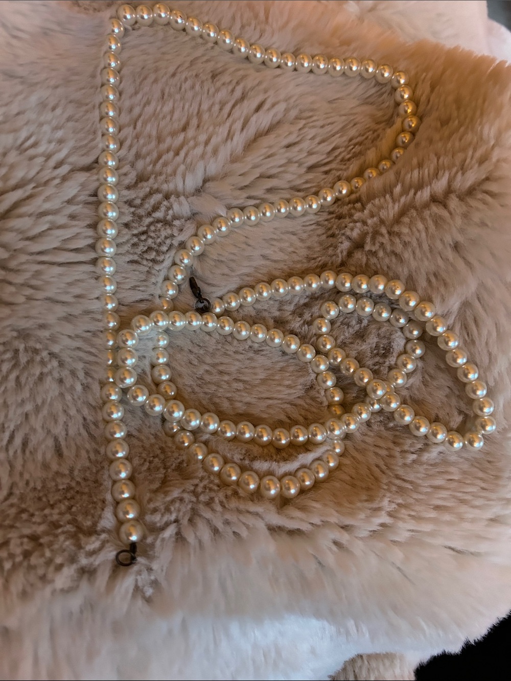 Classic Pearl Bead Necklace - White Pearl Strand